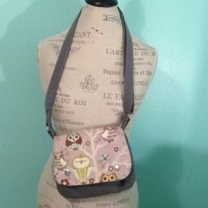 Handmade owl purse